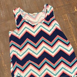 Wishful Park Multicolor Chevron Top